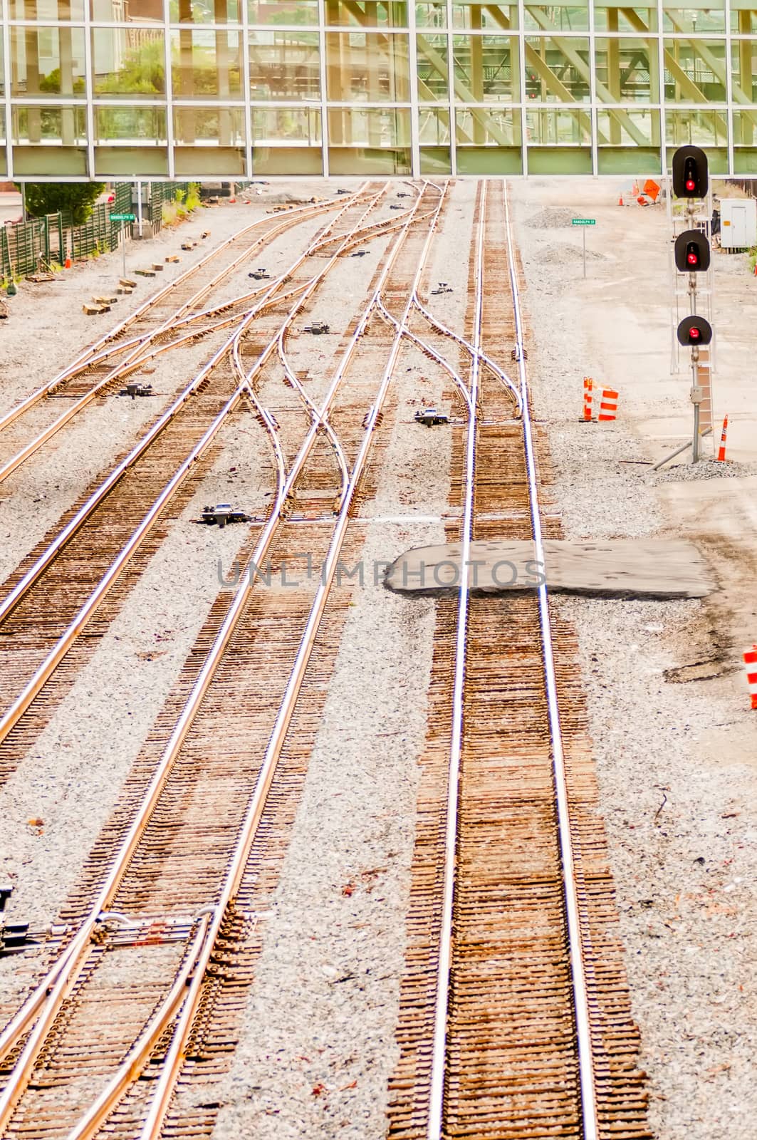 Full Frame of Railroad Tracks by digidreamgrafix