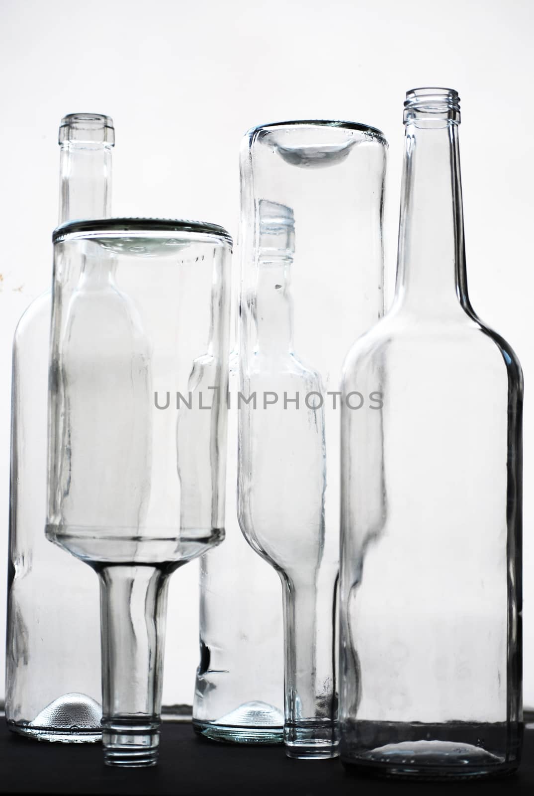 glass bottles
