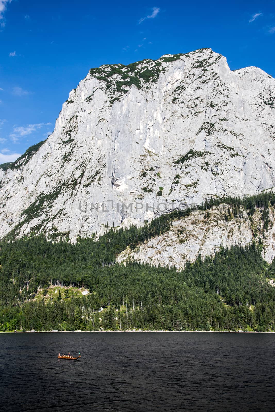 Beautiful lake in high Alps mountains Austria