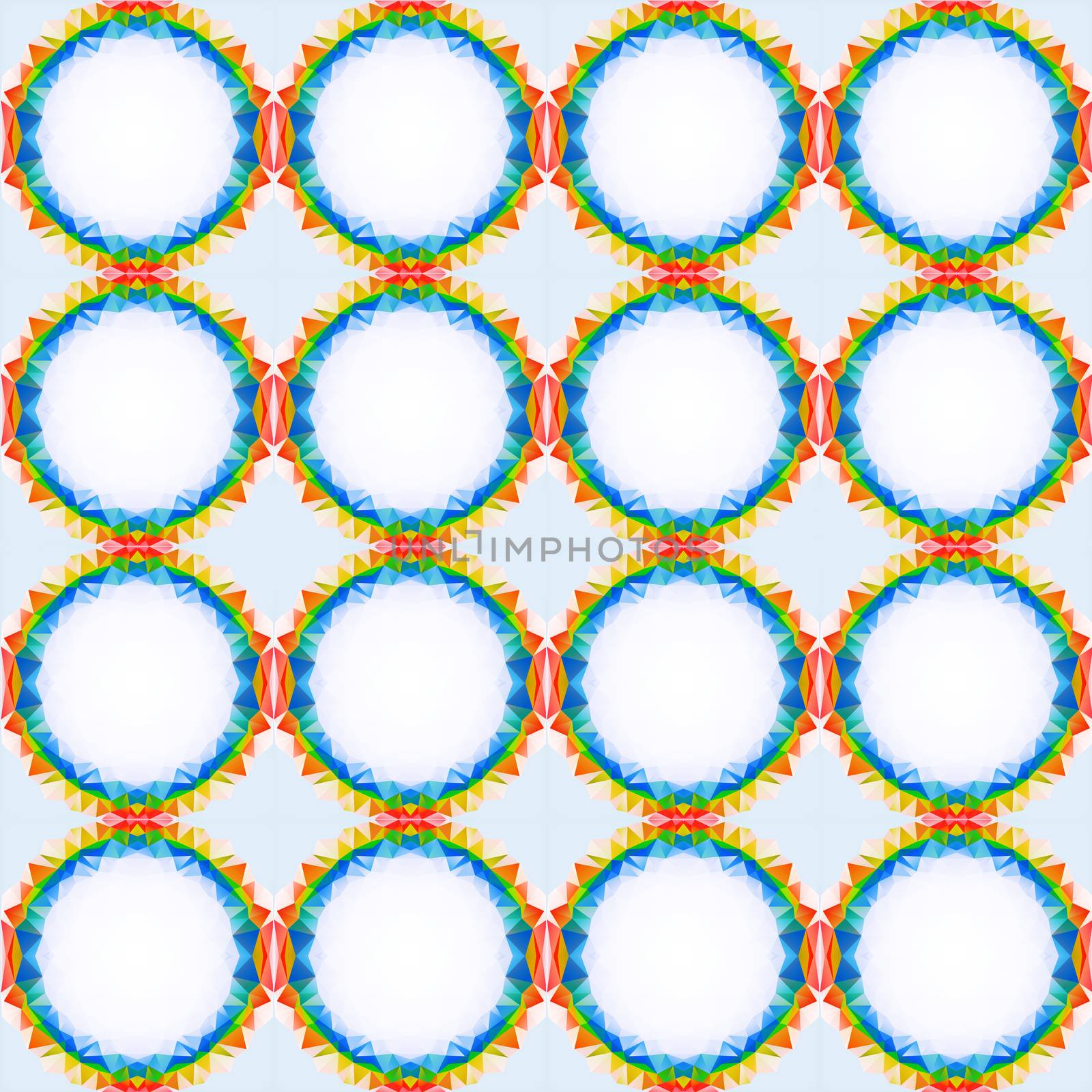 rainbow  seamless retro pattern by sarkao