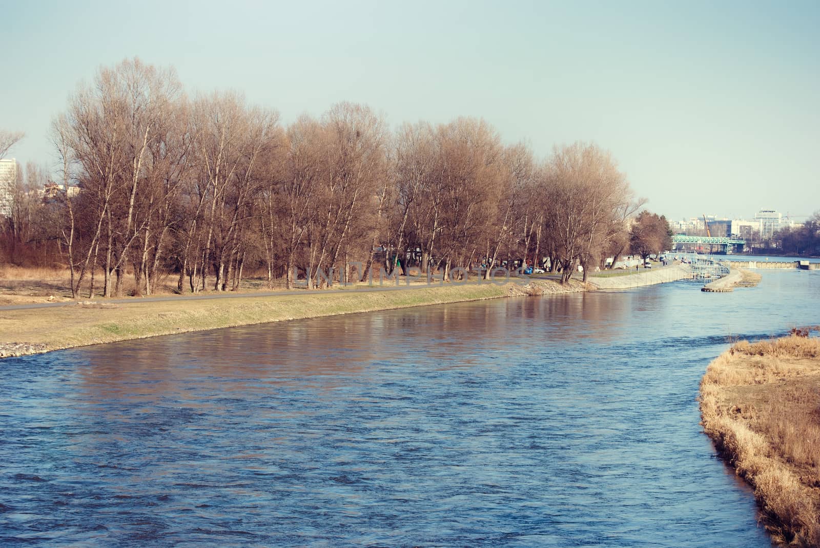 Vltava river in Prague, Czech republic
