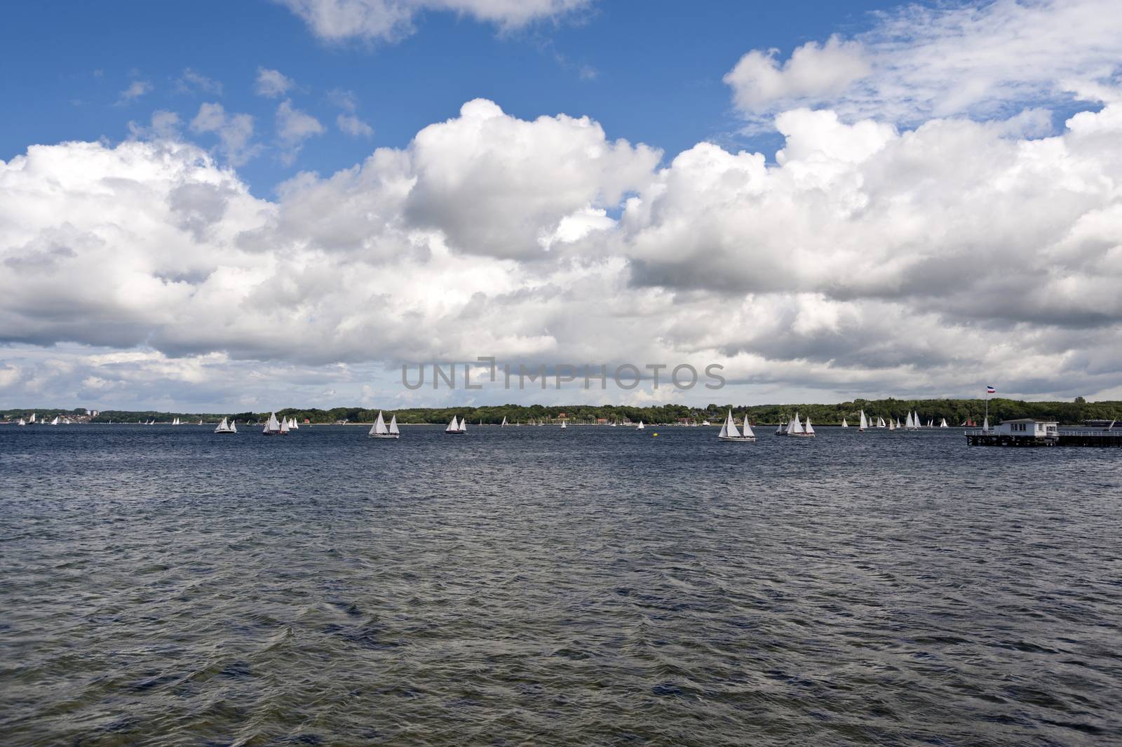 Scene in the Port of Kiel, Germany
