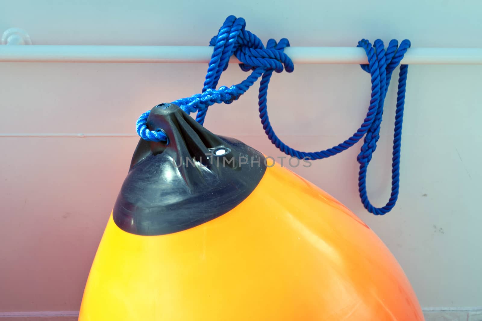 Detail of a Buoy on a Ship