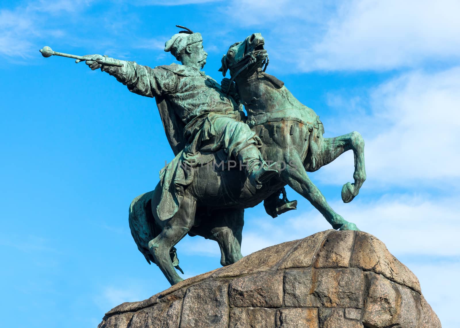 Monument to Bogdan Khmelnitsky in Kiev, Ukraine.