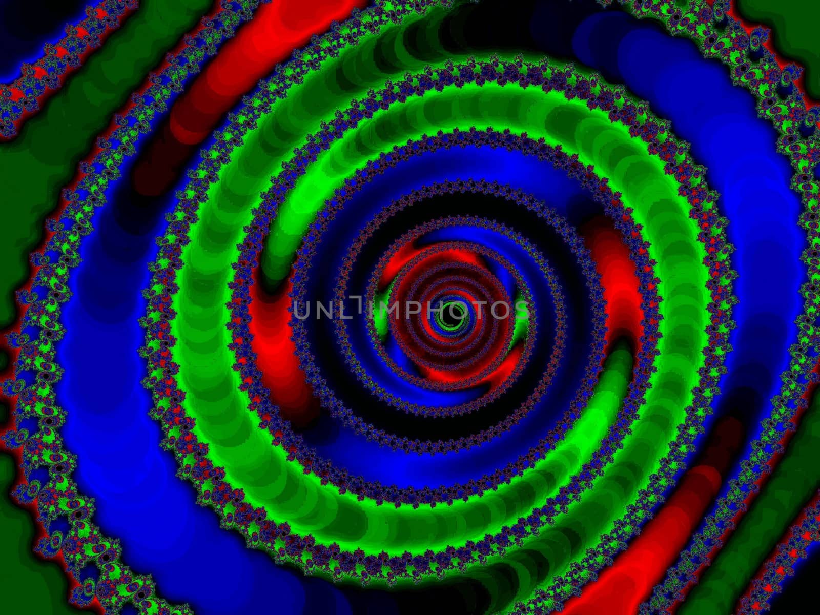 Digital computer graphic - decorative background with spiral in a bright colors for design.