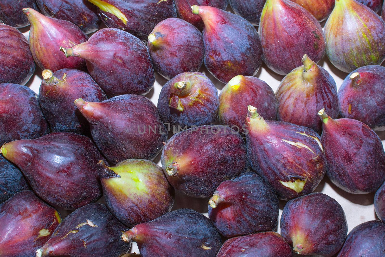 Still life fruits: ripe figs, close-up