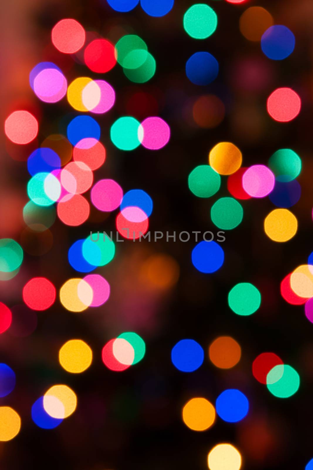 Glowing Christmas lights background by Coffee999