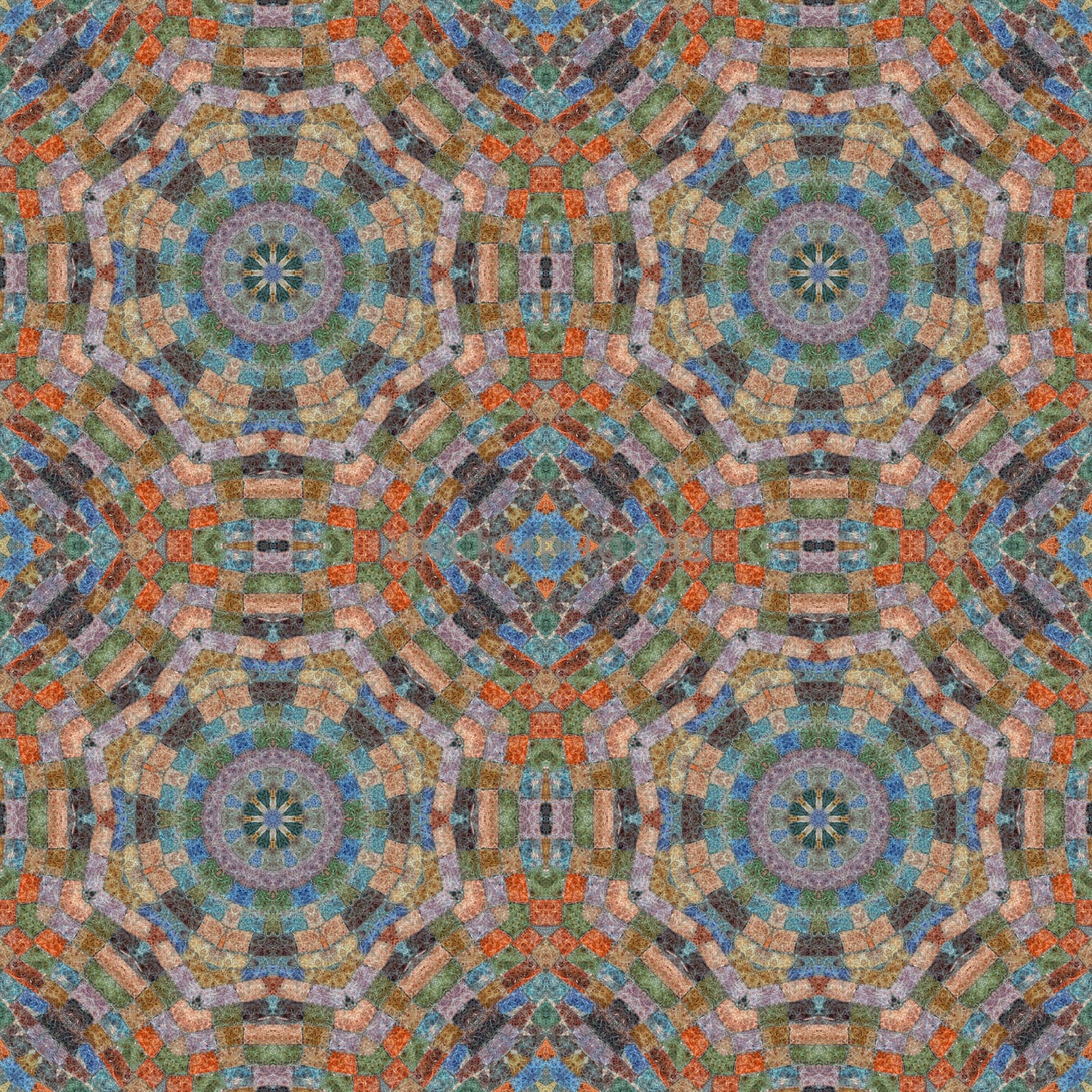 Seamless pattern, mosaic of  fabric by alexcoolok