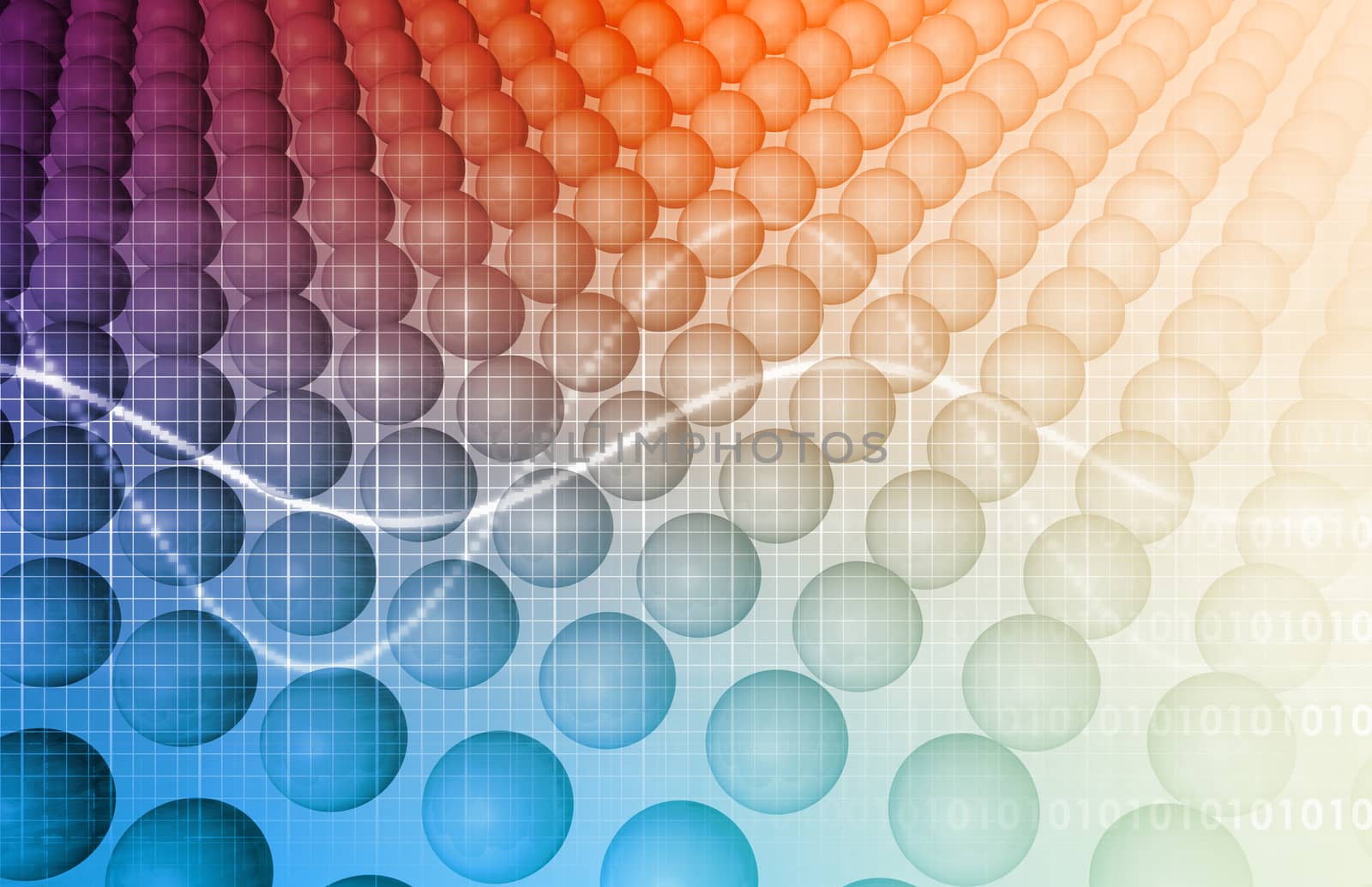 Medical Research Background with Molecule Formation Art