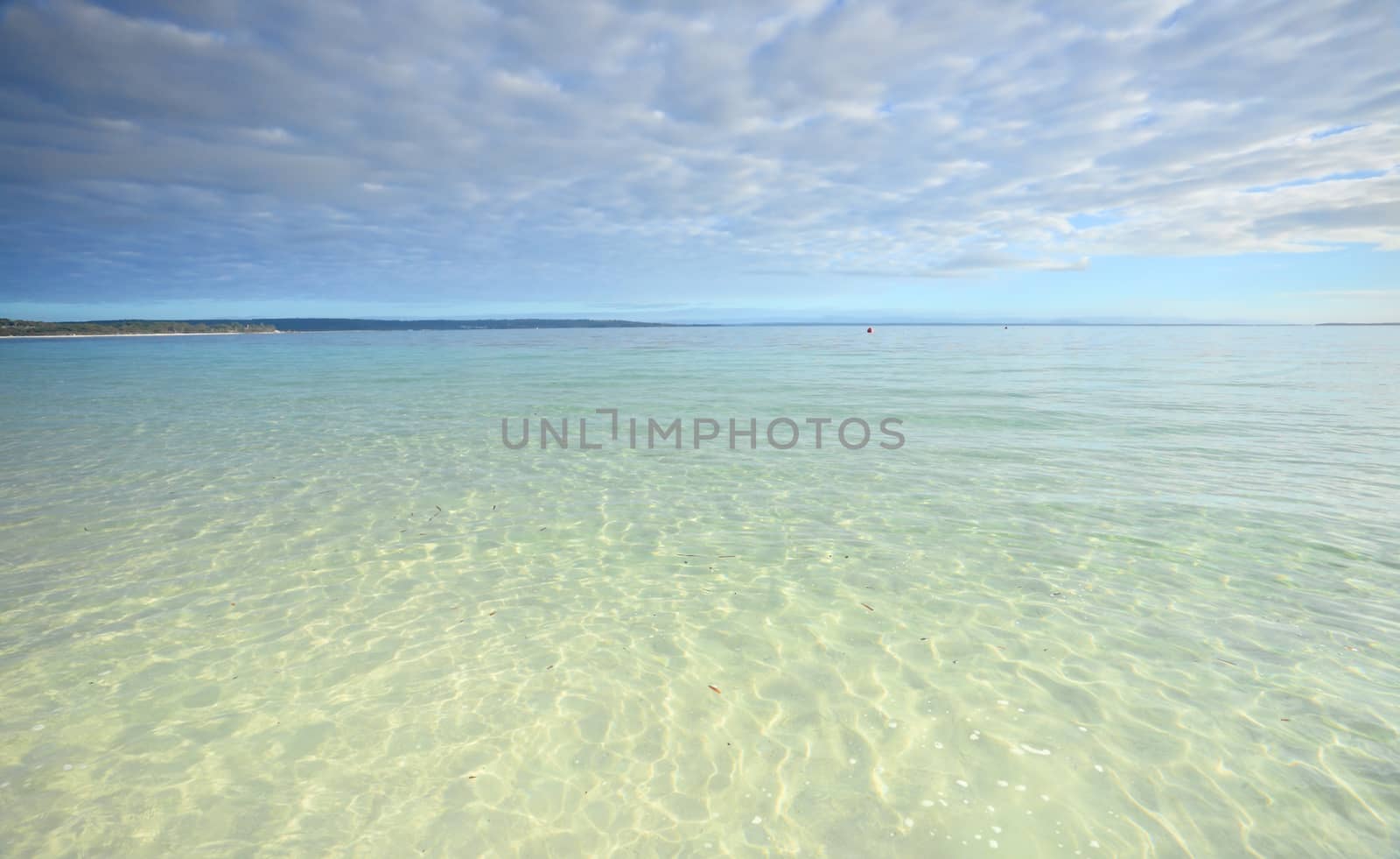 Crystal clear waters of Jervis Bay, South  Coast of NSW