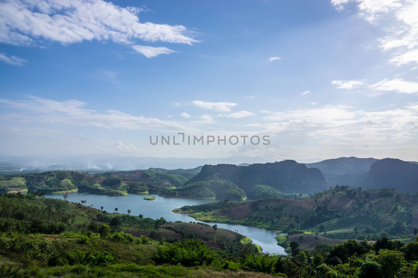 sight seeing of Mae suay dam,Chiangrai,Thailand