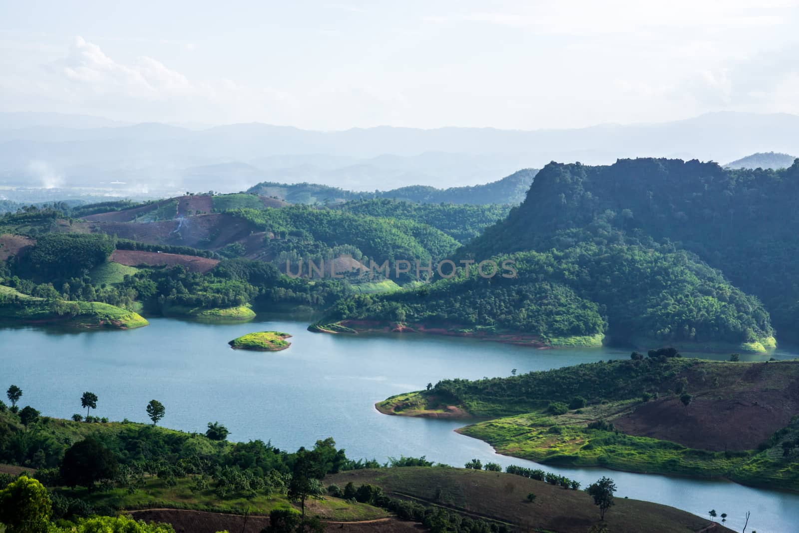 sight seeing of Mae suay dam,Chiangrai,Thailand