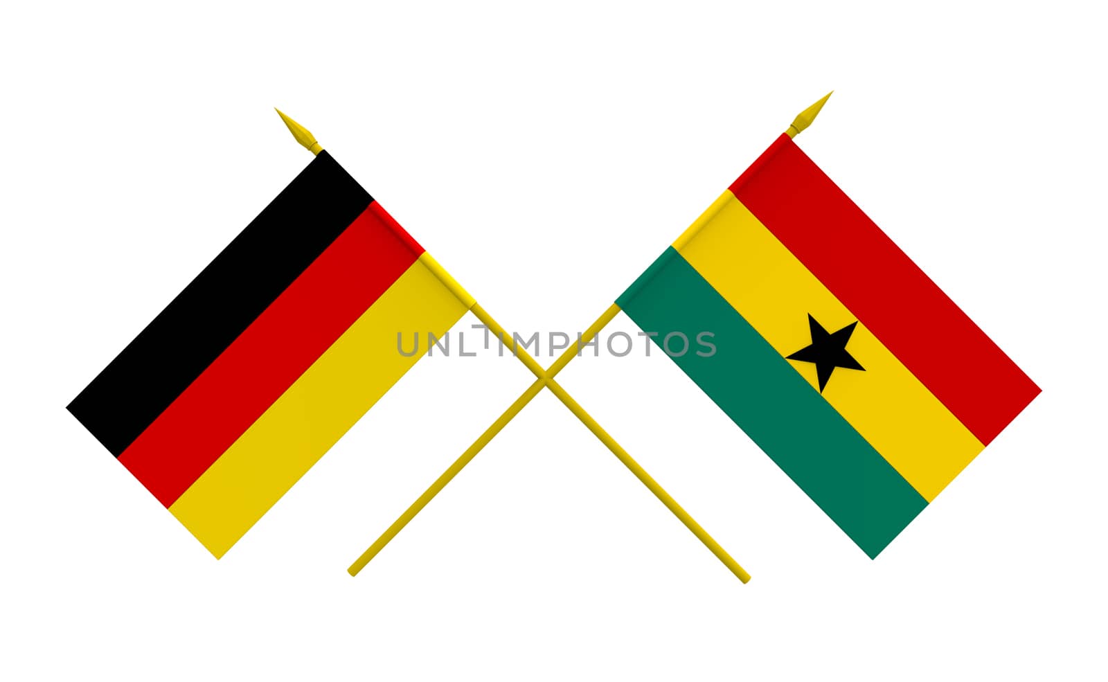 Flags, Germany and Ghana by Boris15