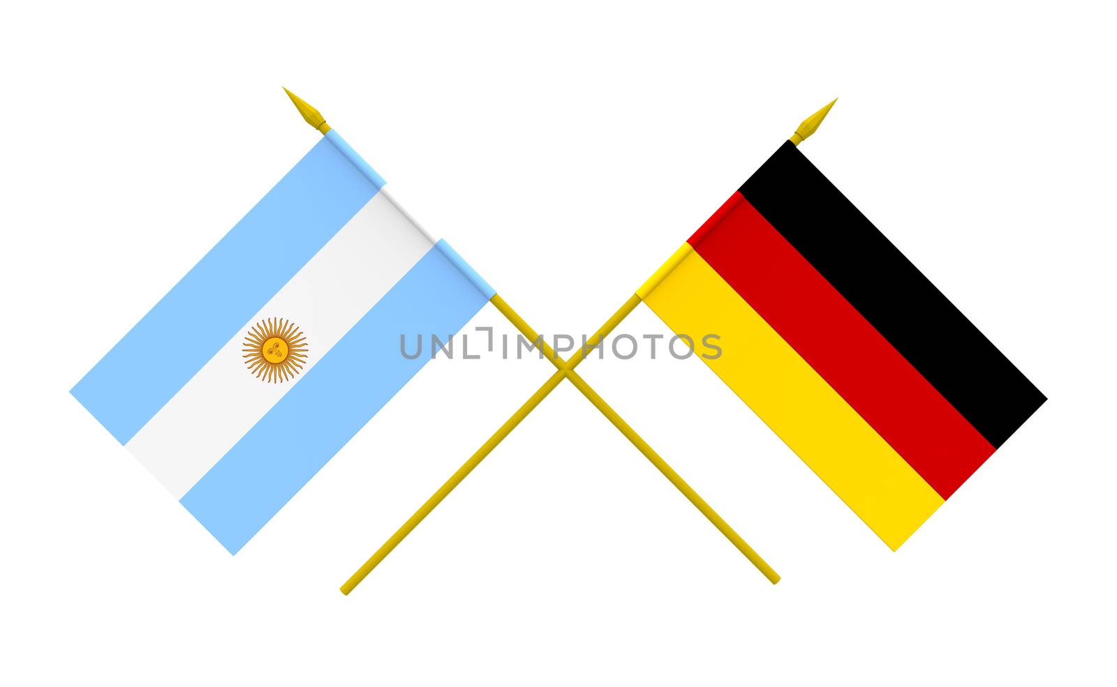 Flags, Argentina and Germany by Boris15