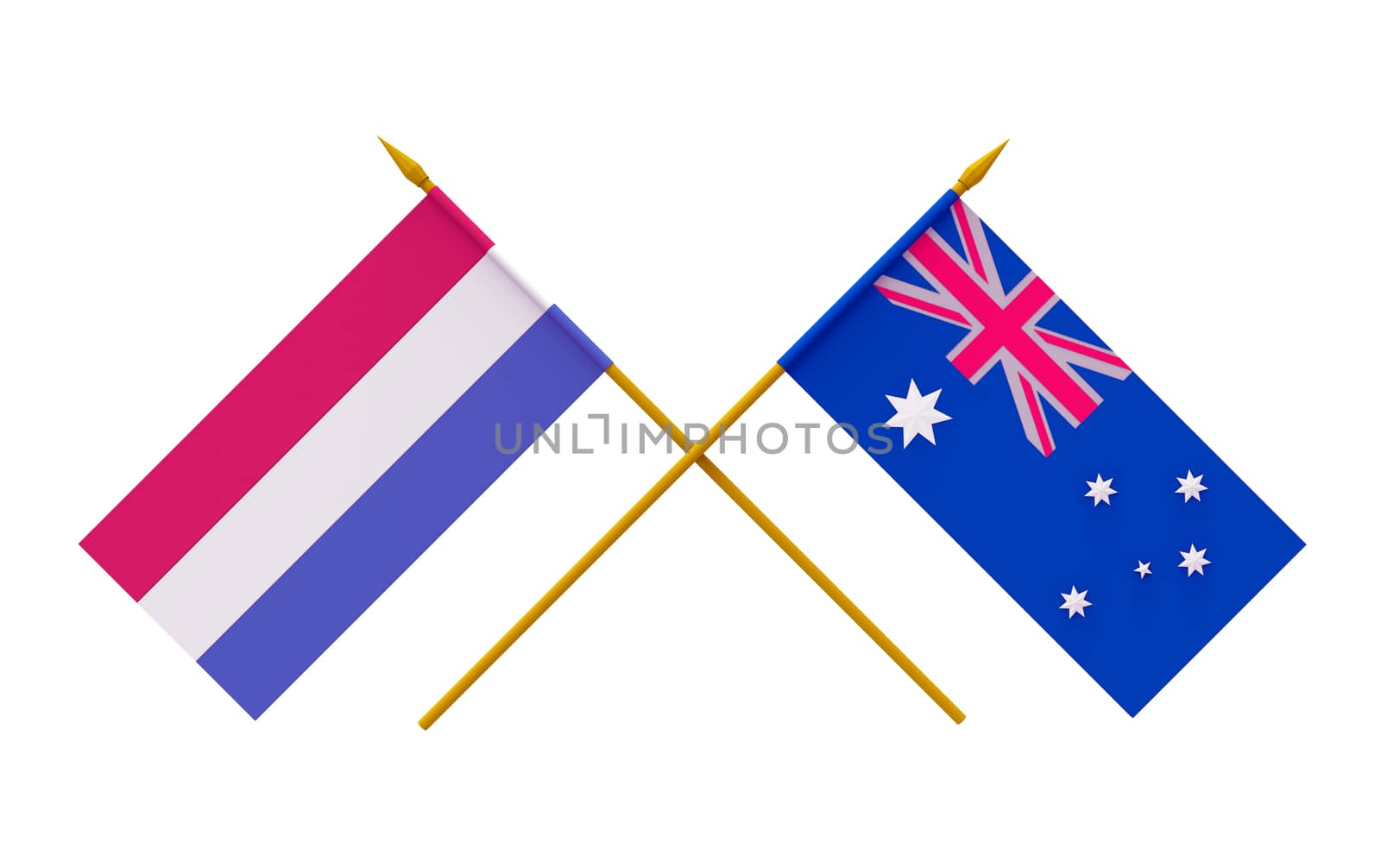 Flags, Australia and Netherlands by Boris15