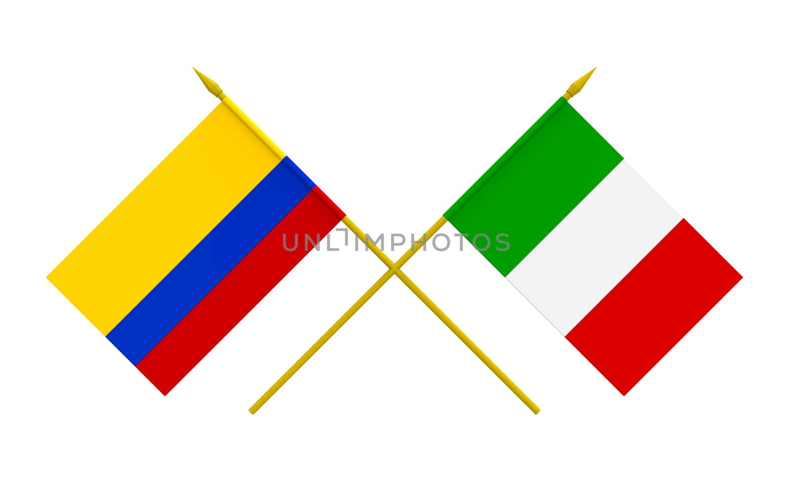 Flags, Italy and Colombia by Boris15