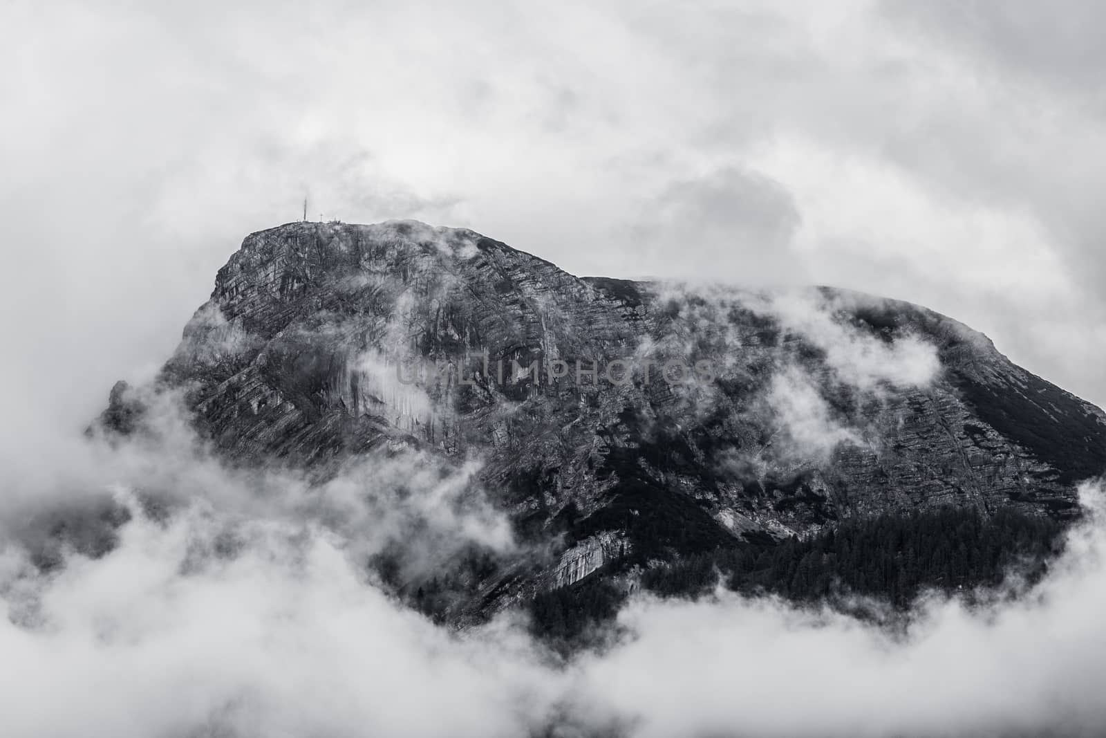 Big rock in the high mountains Austria