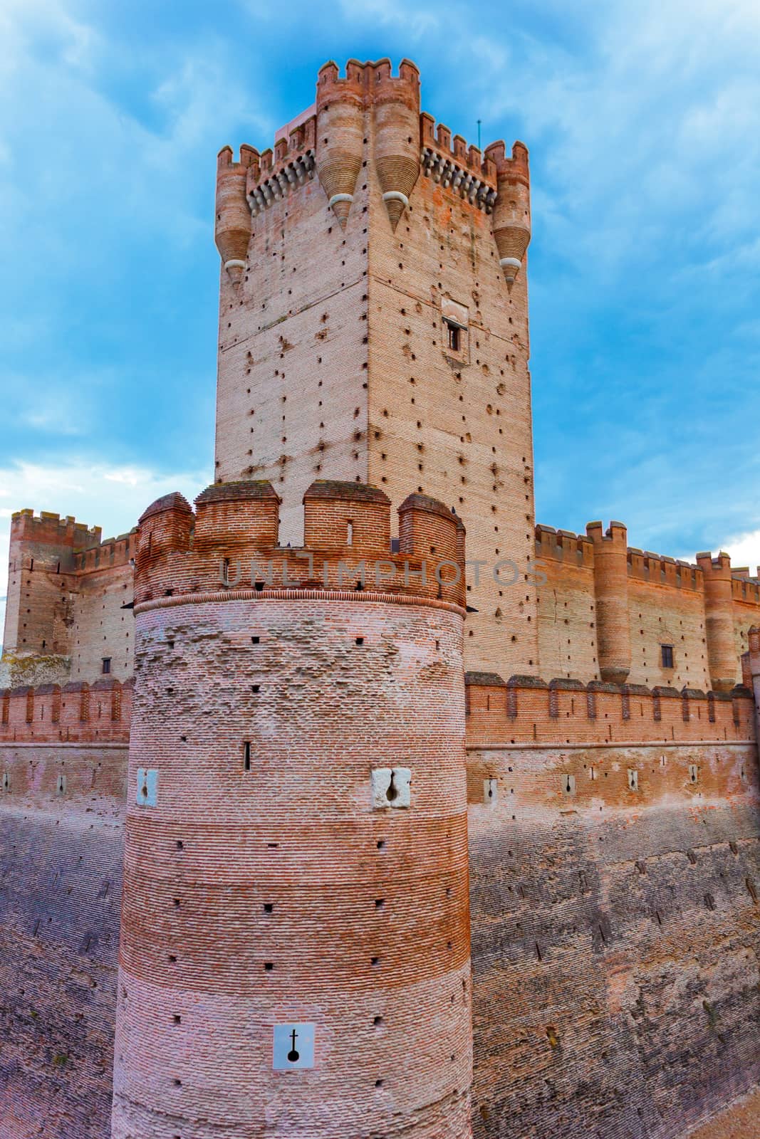 Castle of the Mota - famous old castle in Medina del Campo, Valladolid ,Castilla y Leon, Spain