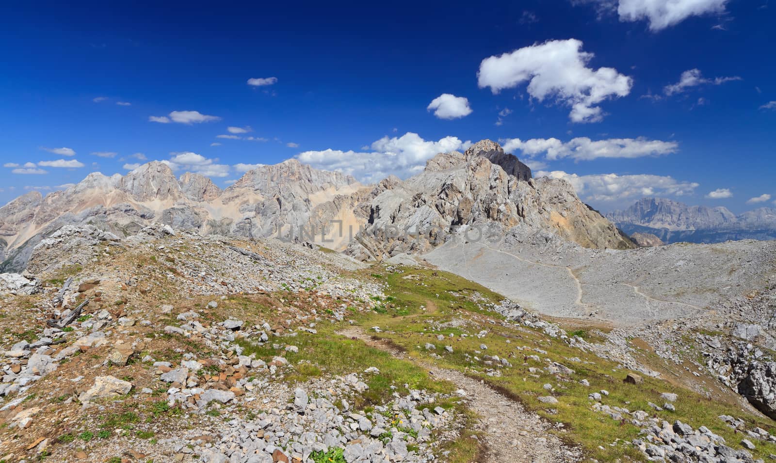 landscape of Costabella ridge with Cima dell'Uomo peak, Trentino, Italy