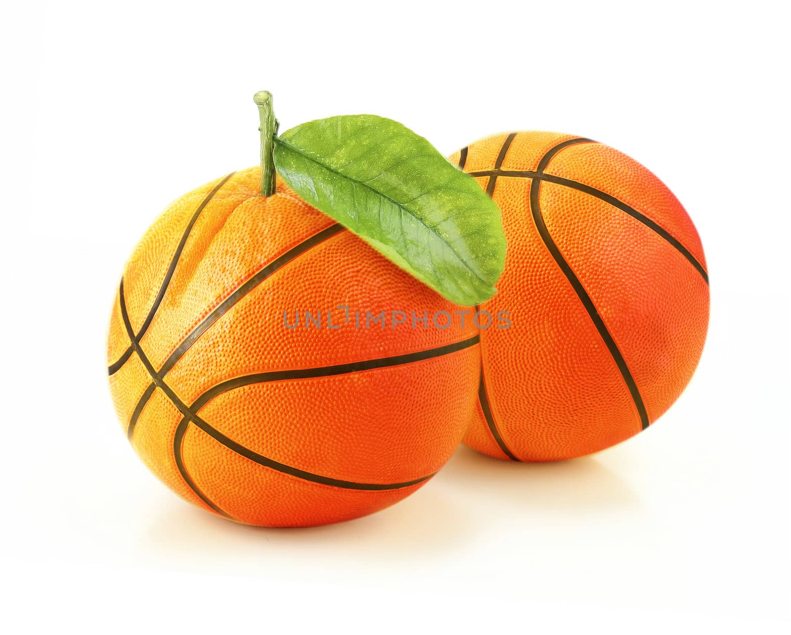 Orange basketball! creative concept.