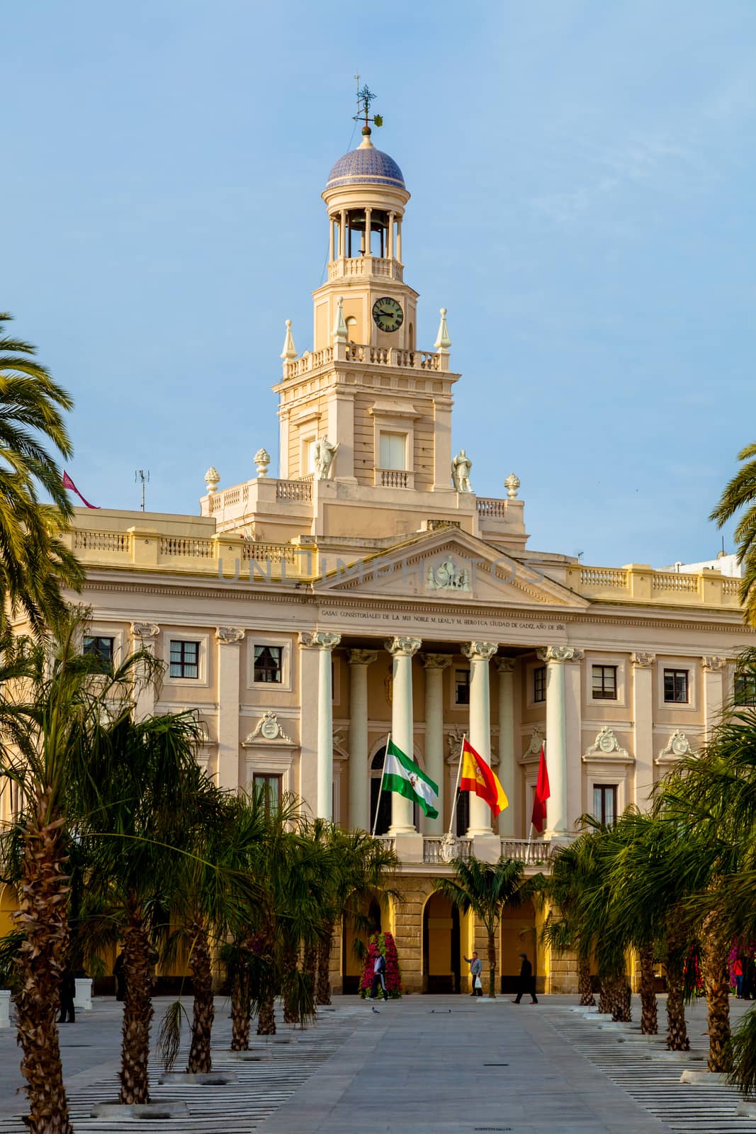 Old city hall of the city of Cadiz, Spain