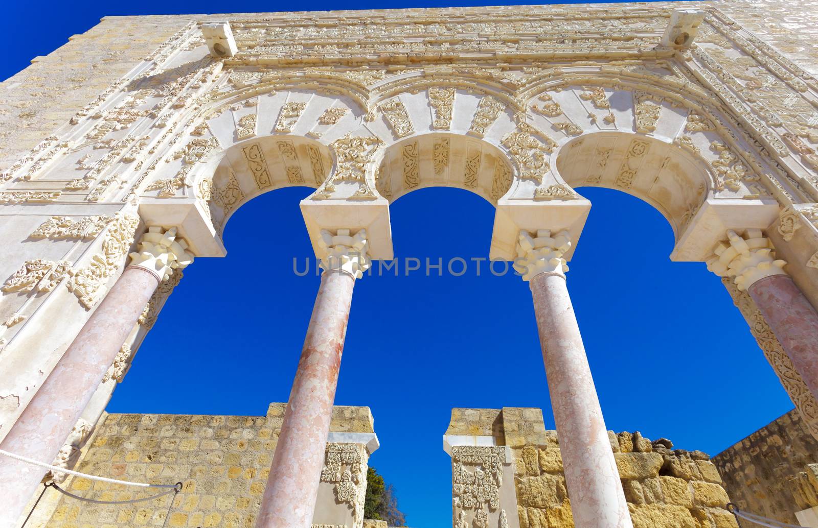 Entrance of Yafar's house, in archeological set of Madinat al-Zahra, Cordoba, Spain