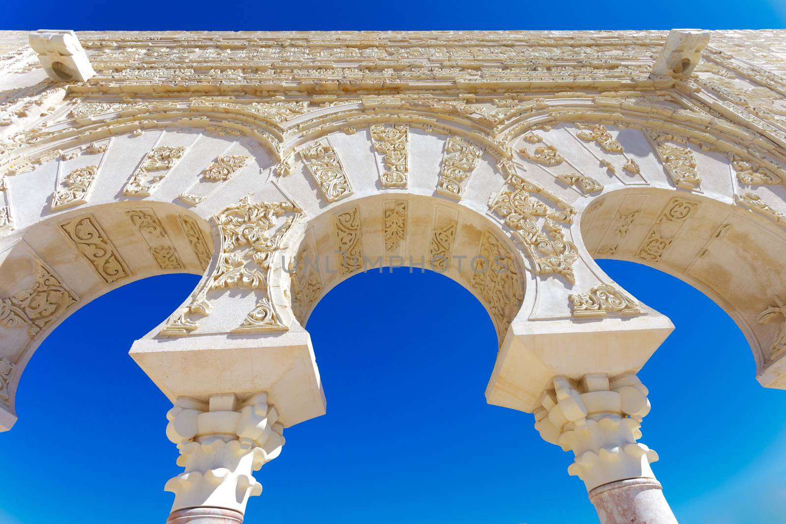 Entrance of Yafar's house, in archeological set of Madinat al-Zahra, Cordoba, Spain