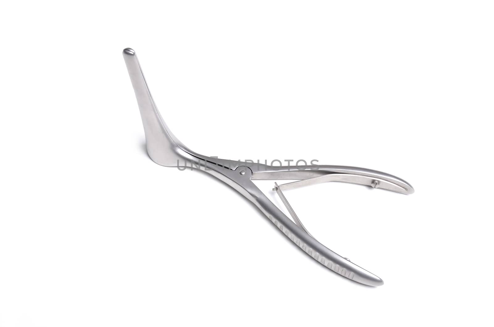 Surgical instruments isolated on white background