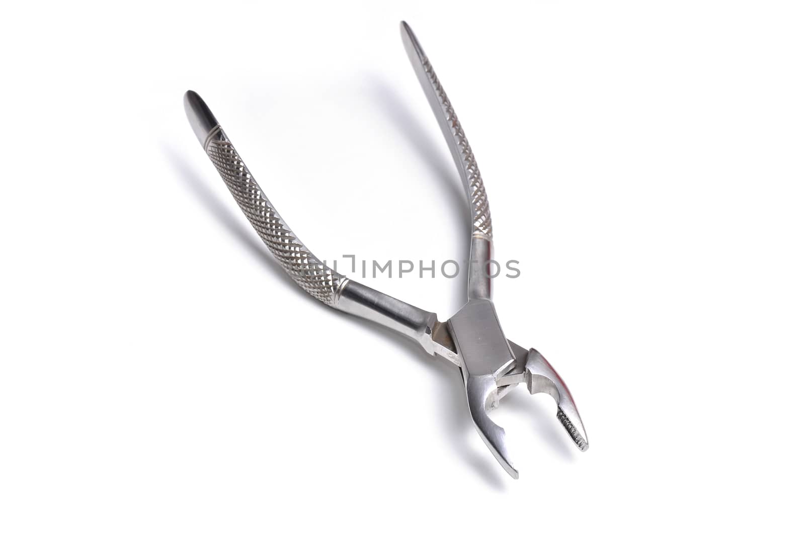 Surgical instruments isolated on white background