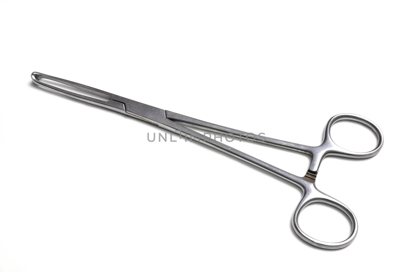 Surgical instruments isolated on white background