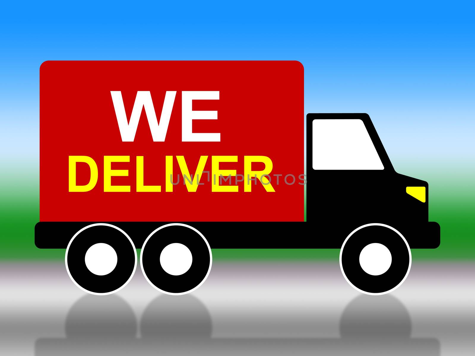 We Deliver Meaning Lorry Delivery And Post