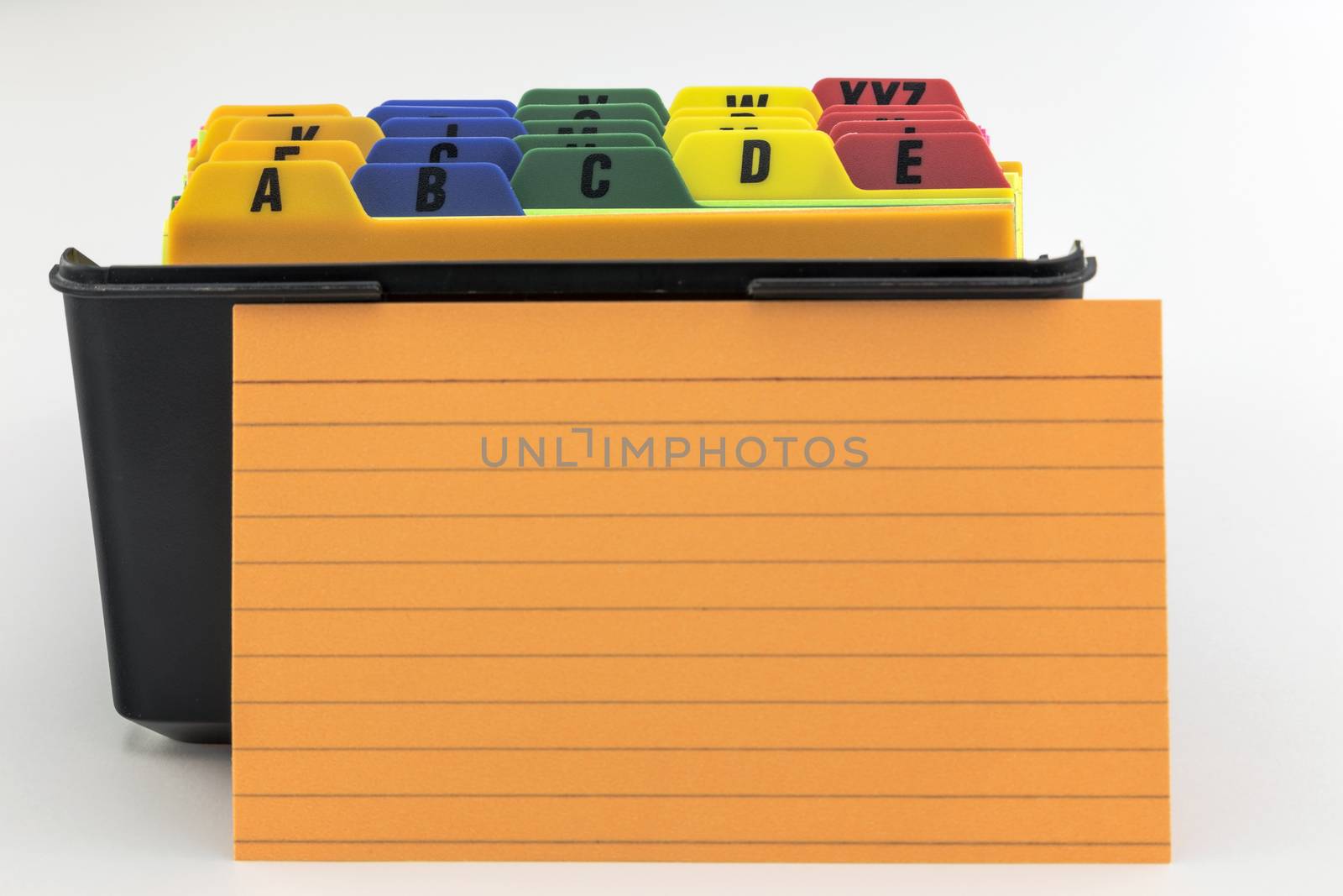 Name Filer with Orange Card by fallesenphotography