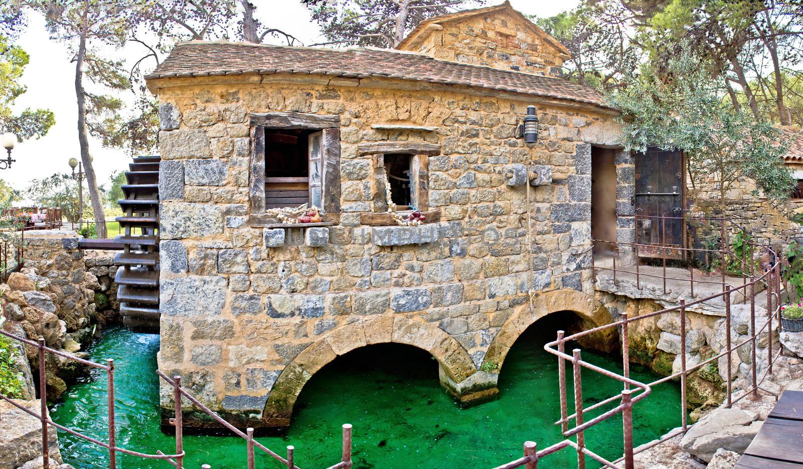 Dalmatian village traditional stone watermill, Sibenik, Croatia