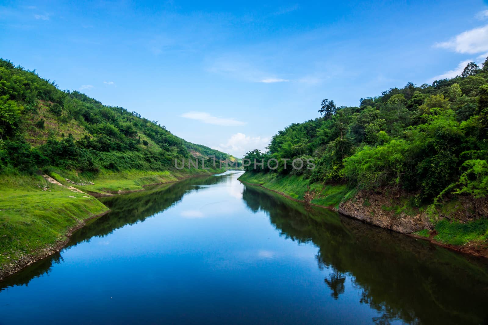 sight seeing of Mae suay dam,Chiangrai,Thailand