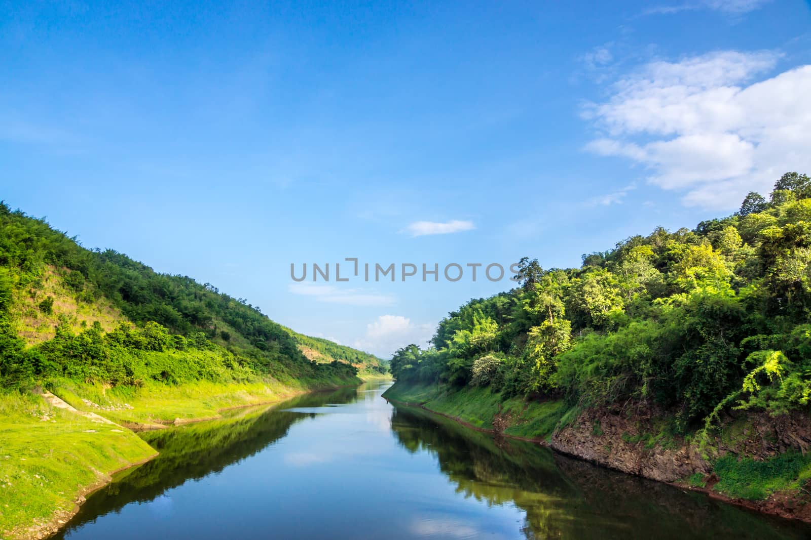 sight seeing of Mae suay dam,Chiangrai,Thailand