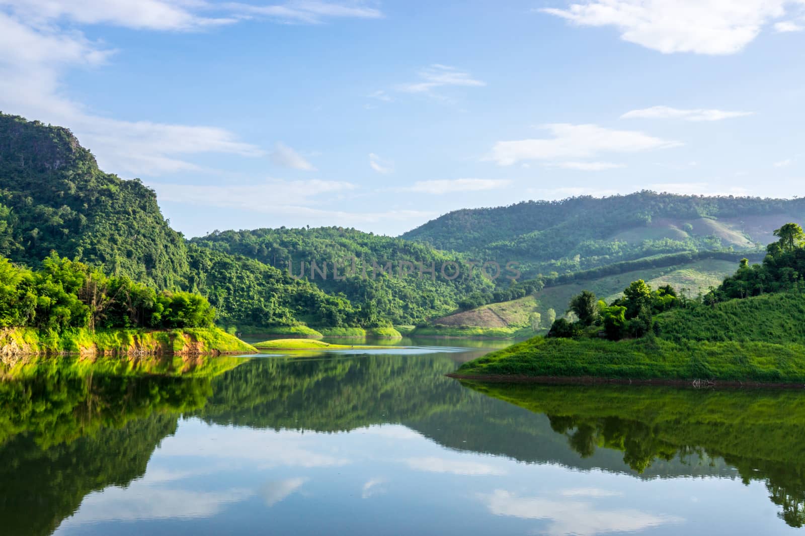 sight seeing of Mae suay dam,Chiangrai,Thailand