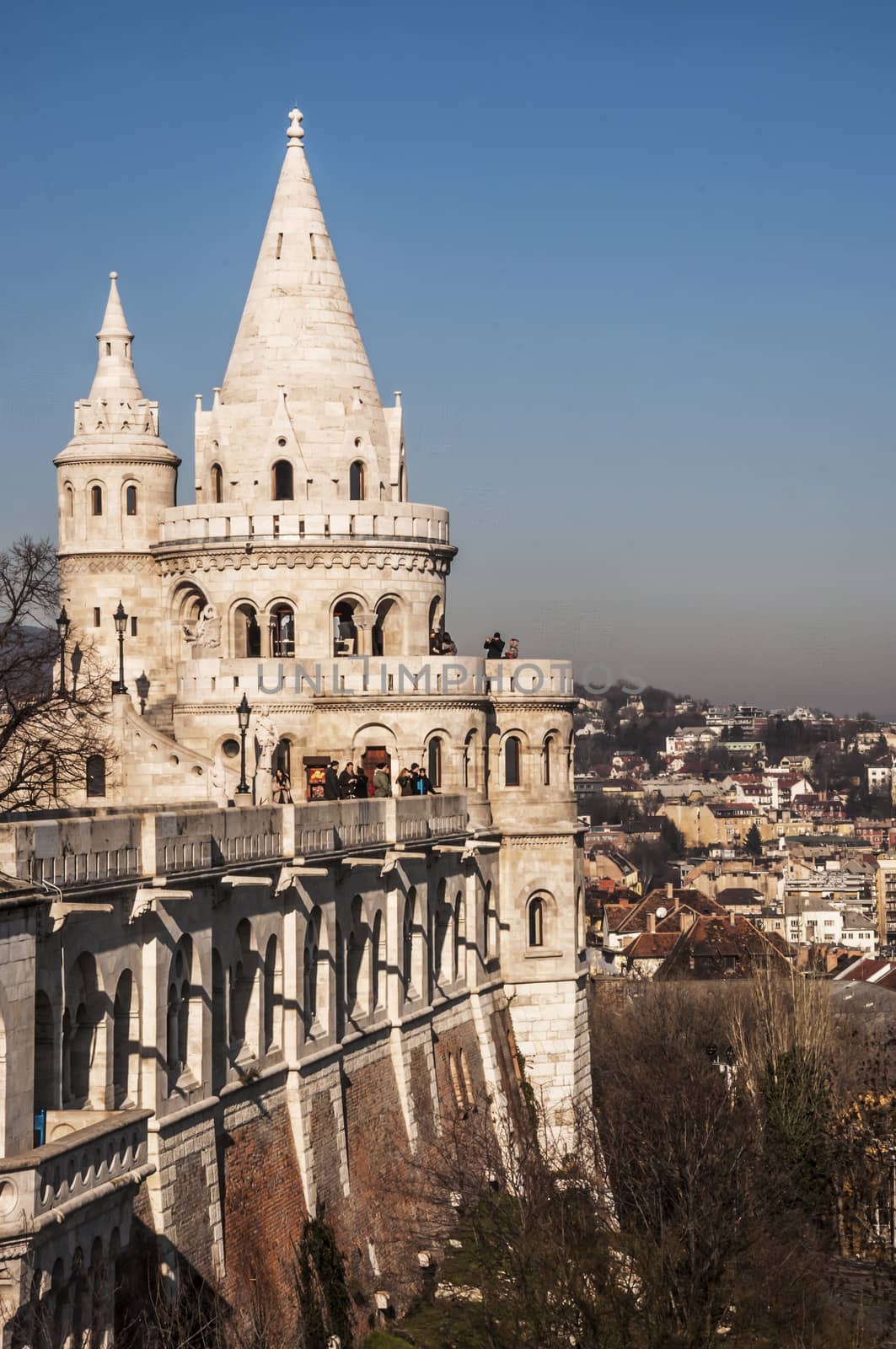 view of the Fisherman Bastion in Buda, Budapest, Hungary