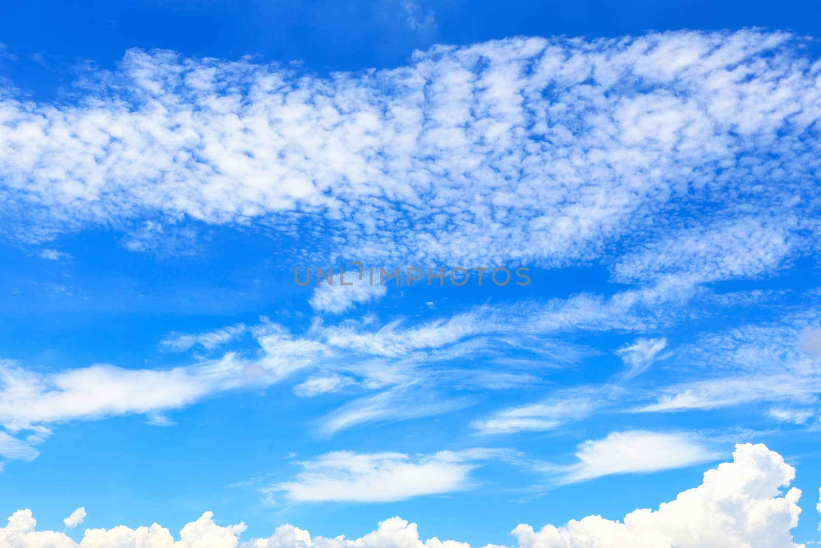 blue sky with cloud
