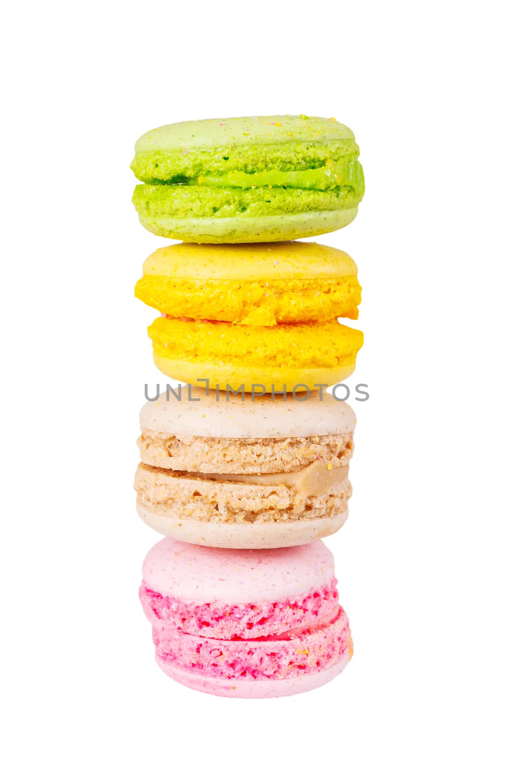 traditional french colorful macaron