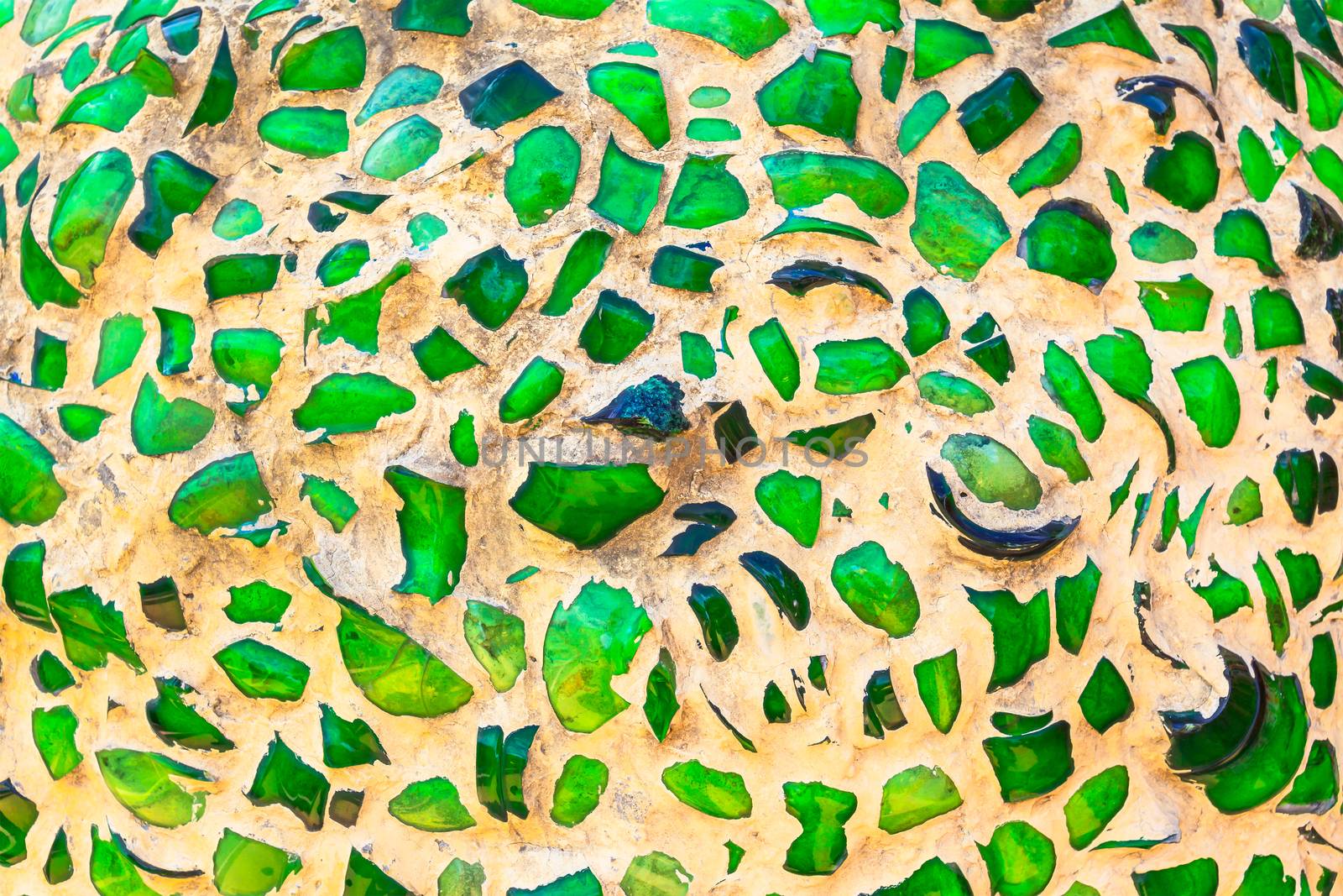 gravel green glass color texture mosaic pattern abstract background