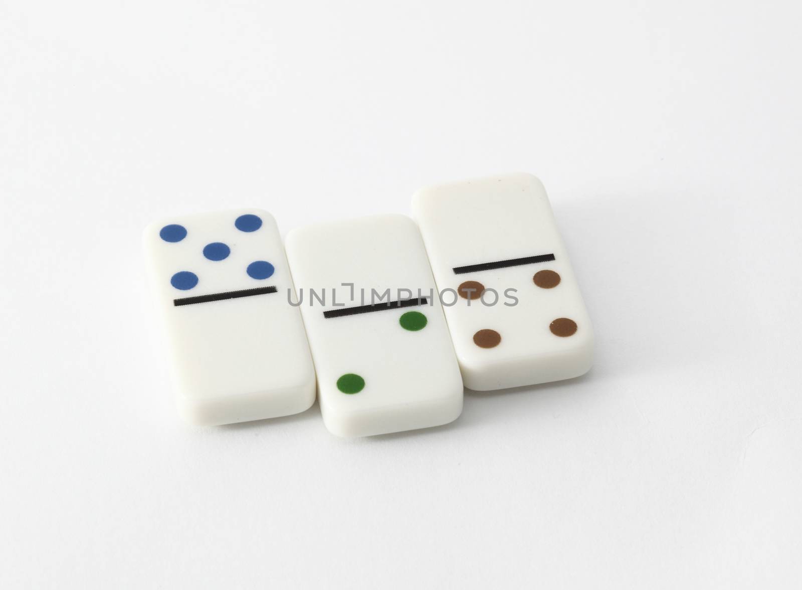 dominoes on a white background