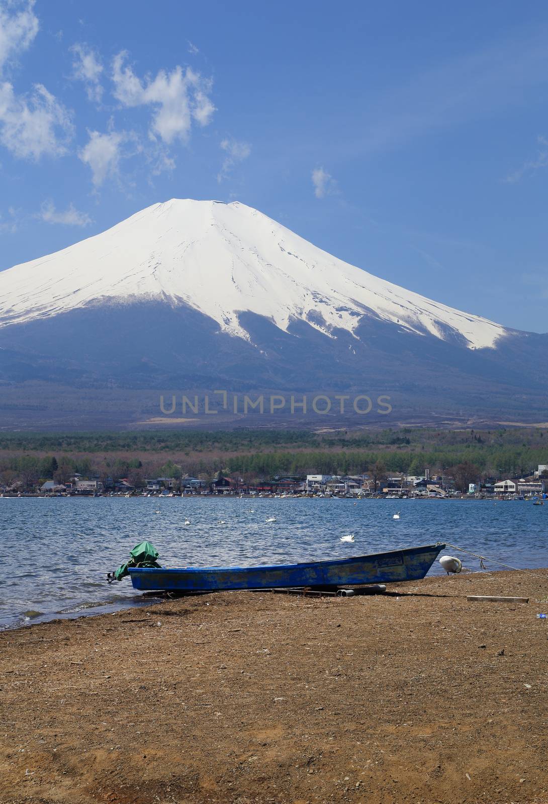 Mt.Fuji at Lake Yamanaka, Yamanashi, Japan