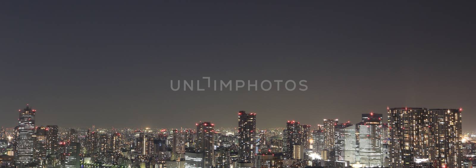 Tokyo at night panorama by geargodz