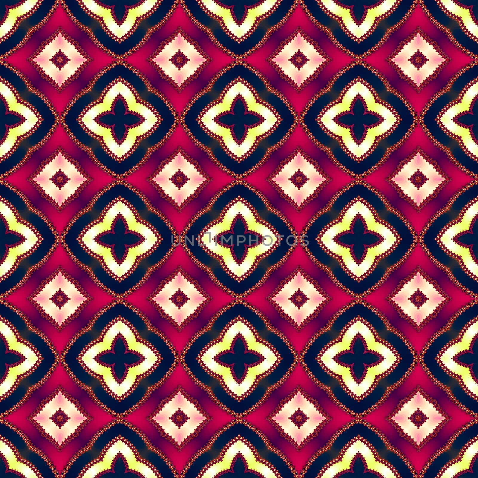 Digital computer graphic - decorative seamless pattern in a bright colors for design.