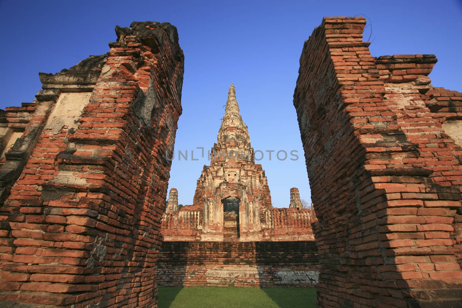 Old temple at Wat Chaiwatthanaram, Ayutthaya province, Thailand.