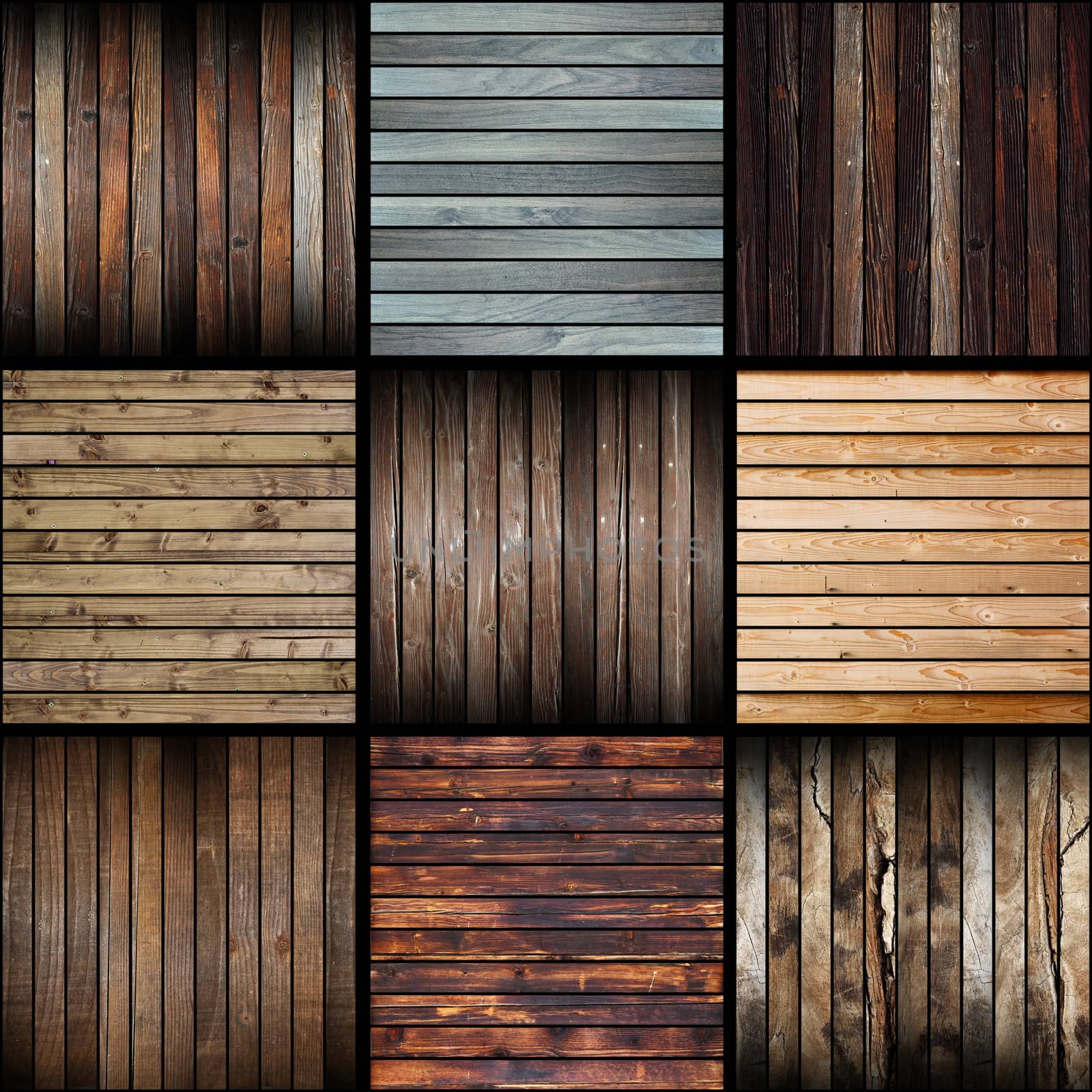 collection of interesting abstract wood planks by taviphoto