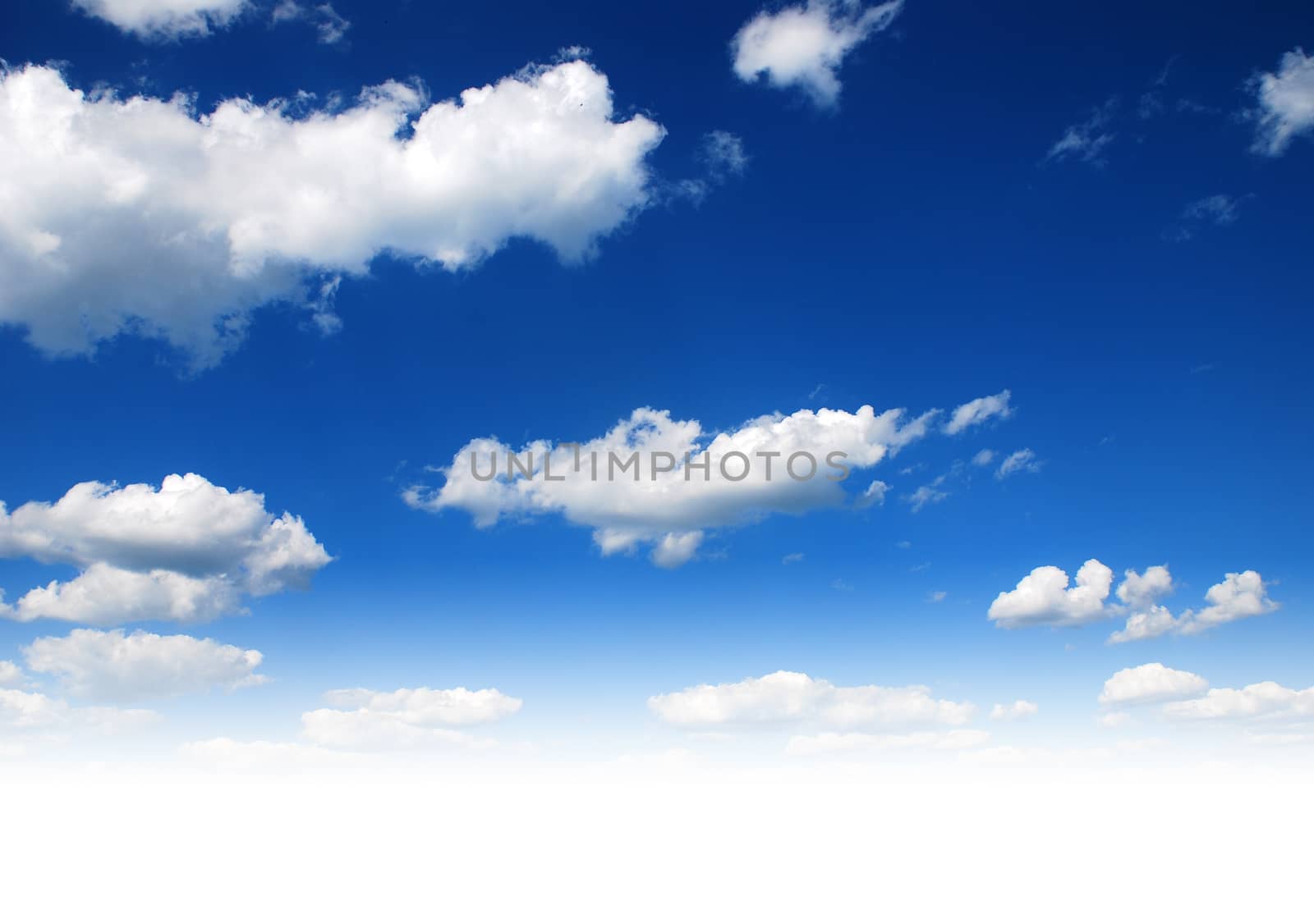 blue sky with clouds by studio023