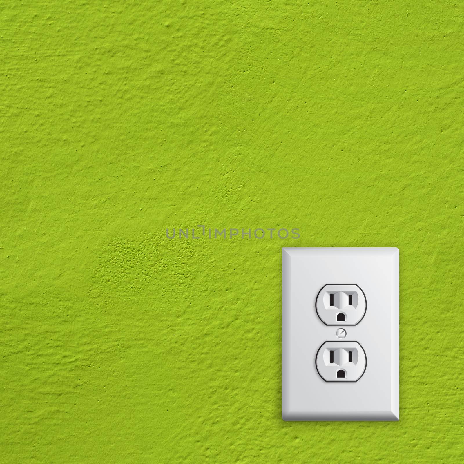Green Energy in the U.S. electrical socket by studio023