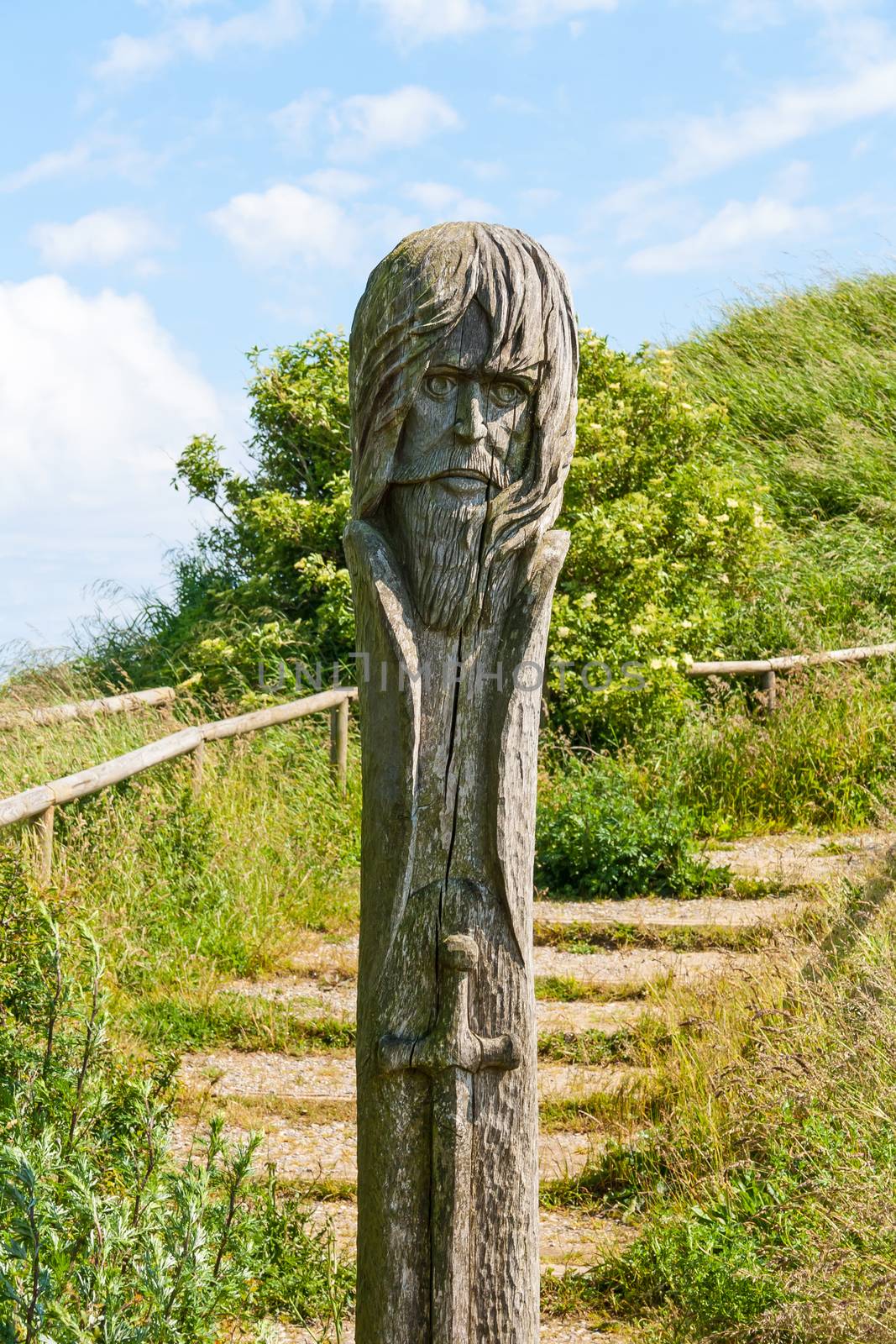 Pole sculpture at Kap Arkona, Ruegen