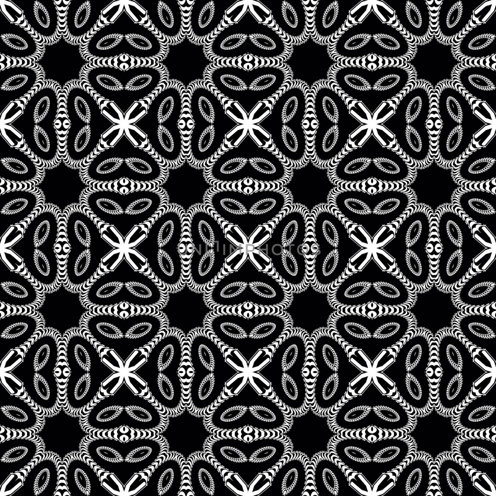 Digital computer graphic - seamless ornament with spirals for design.
